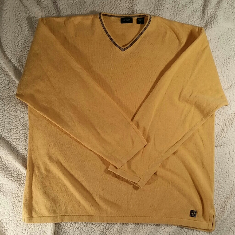 Izod v neck cotton sweater xl nice condition